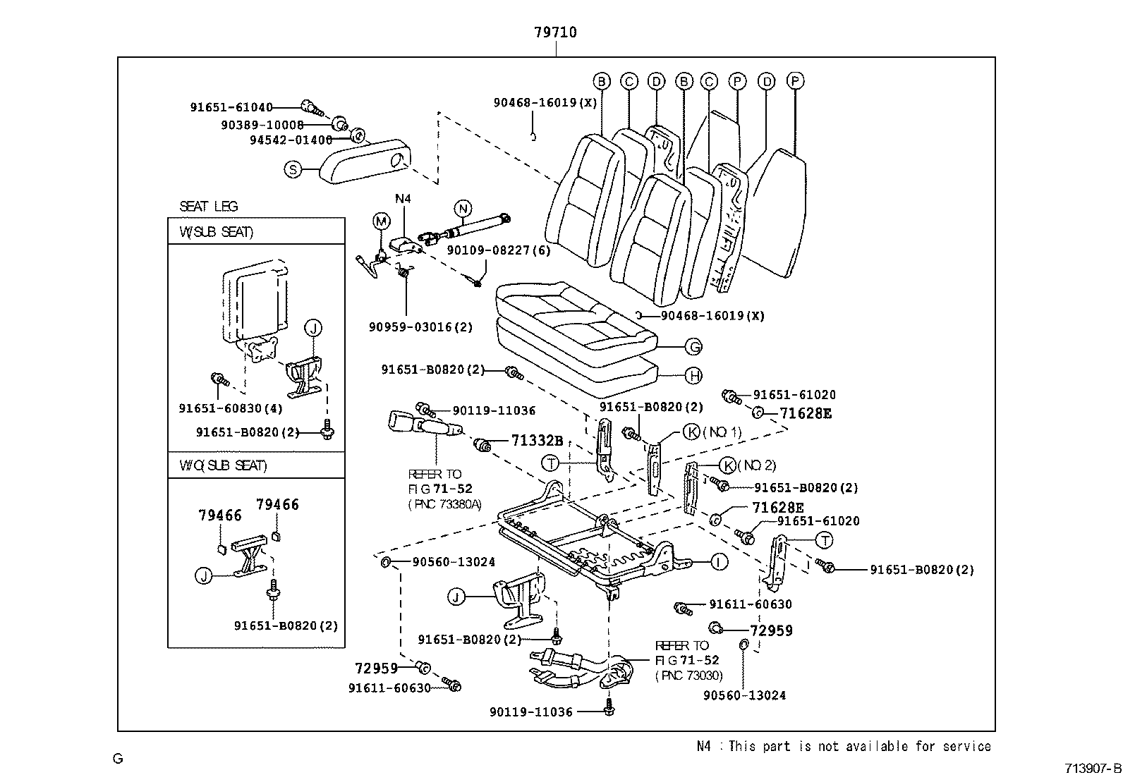 Exploded illustration 713907B