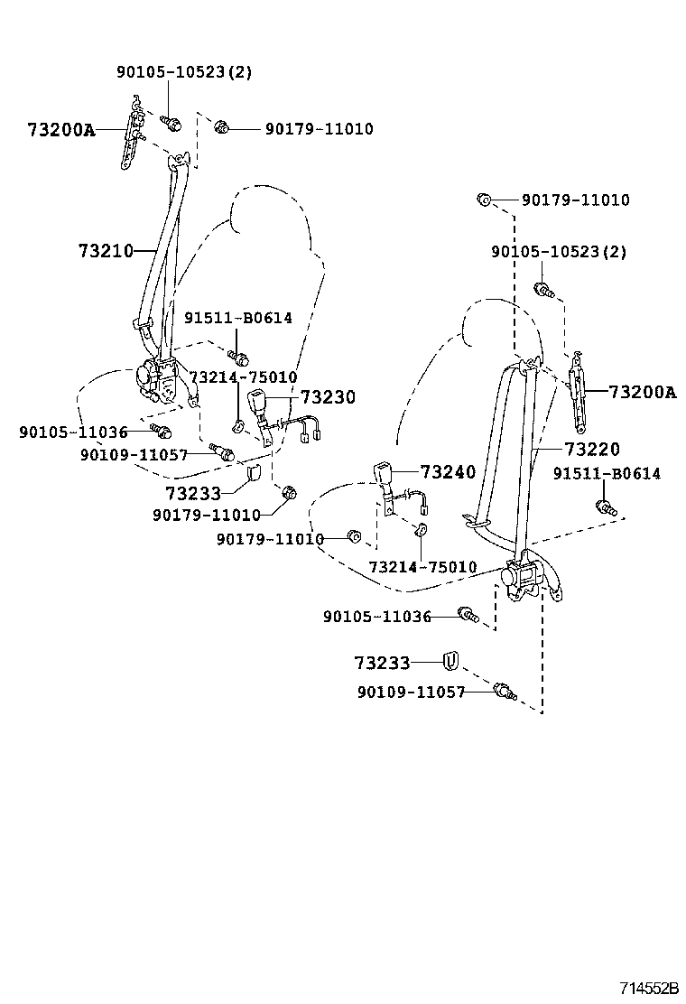 Exploded illustration 714552B