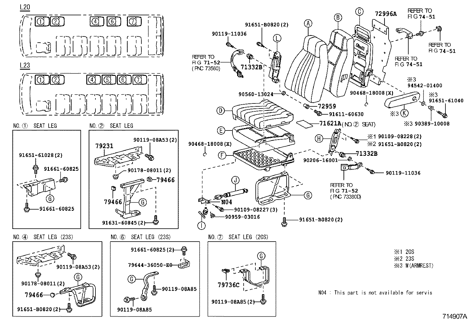 Exploded illustration 714907A