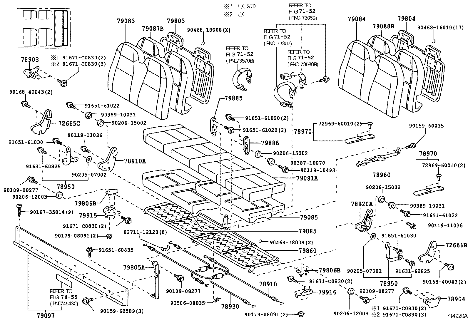 Exploded illustration 714920A