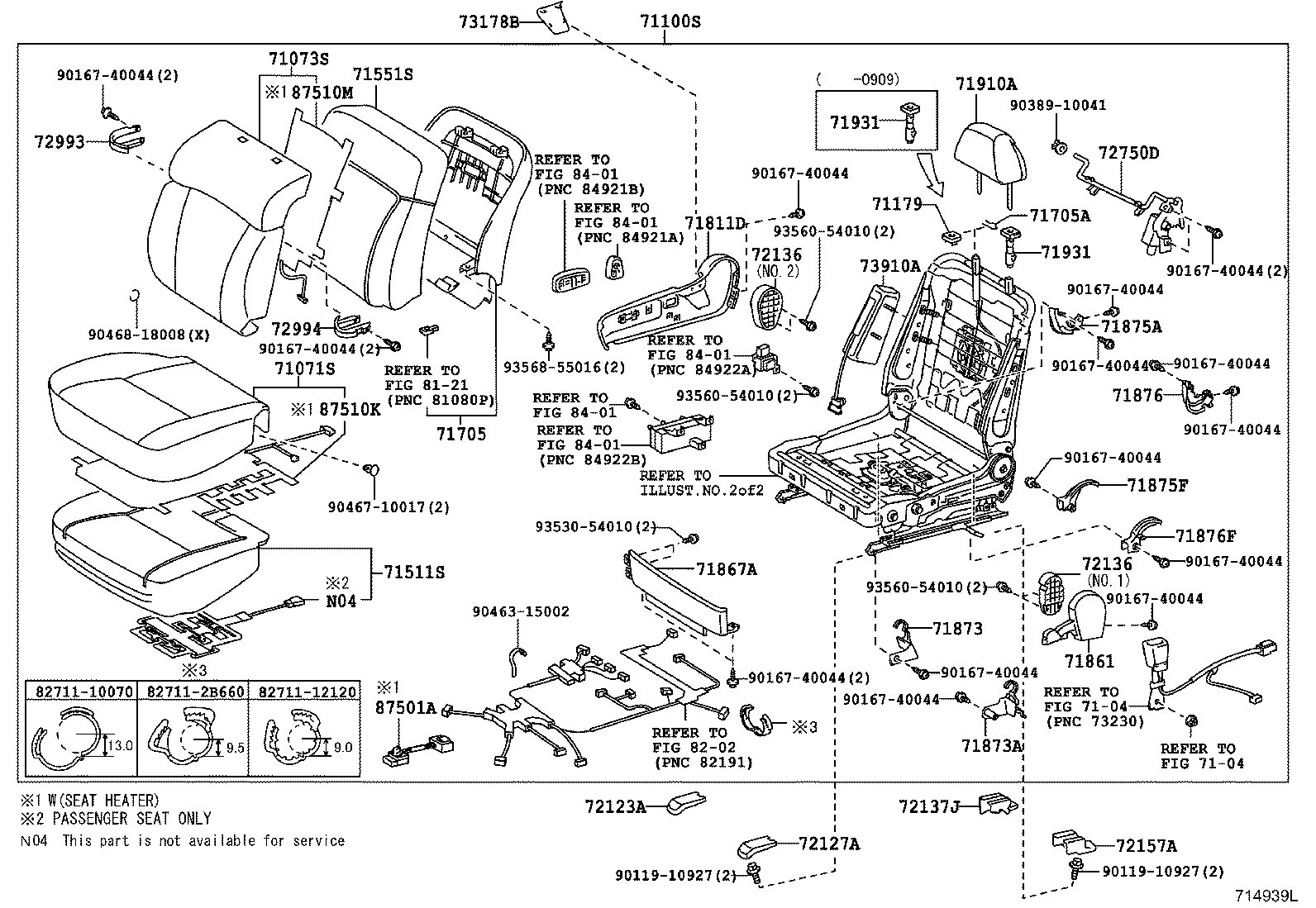 Exploded illustration 714939L