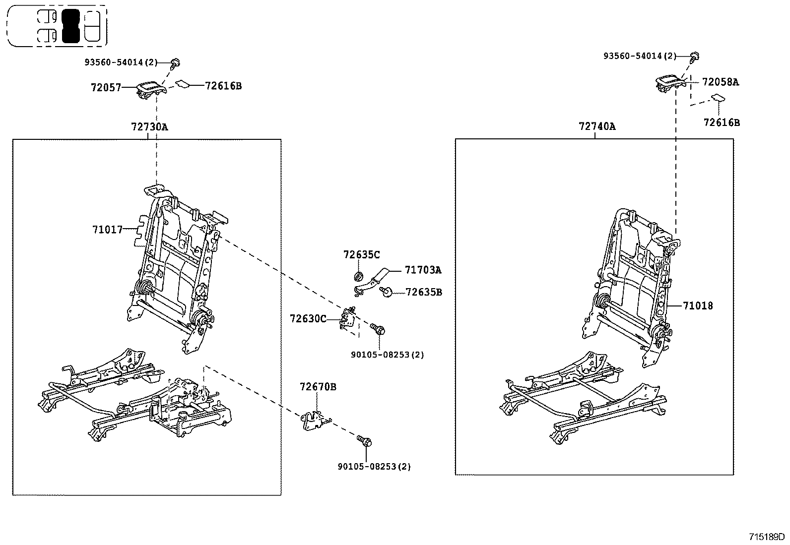 Exploded illustration 715189D