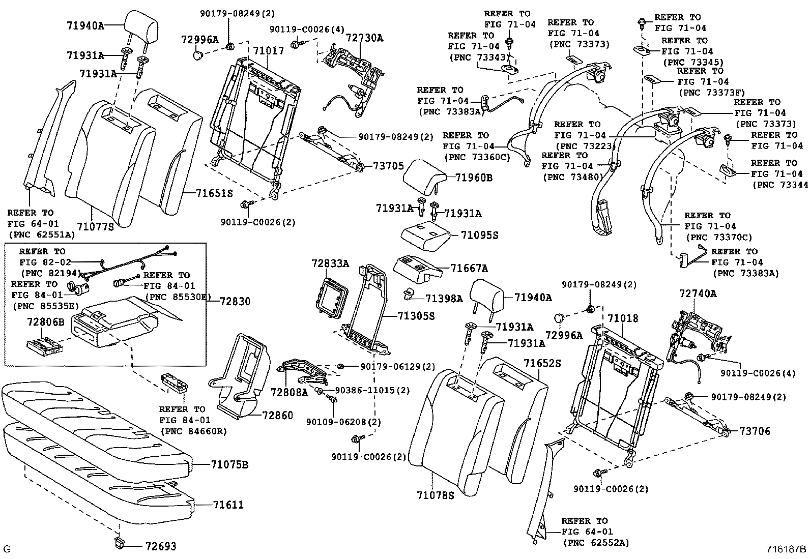 Exploded illustration 716187B