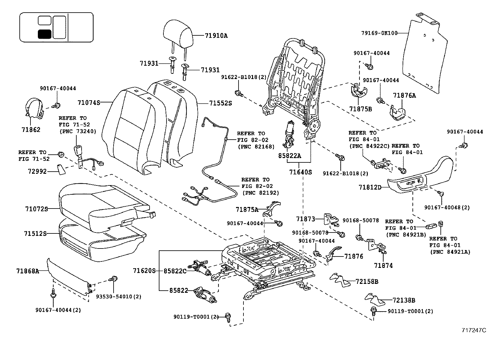Exploded illustration 717247C