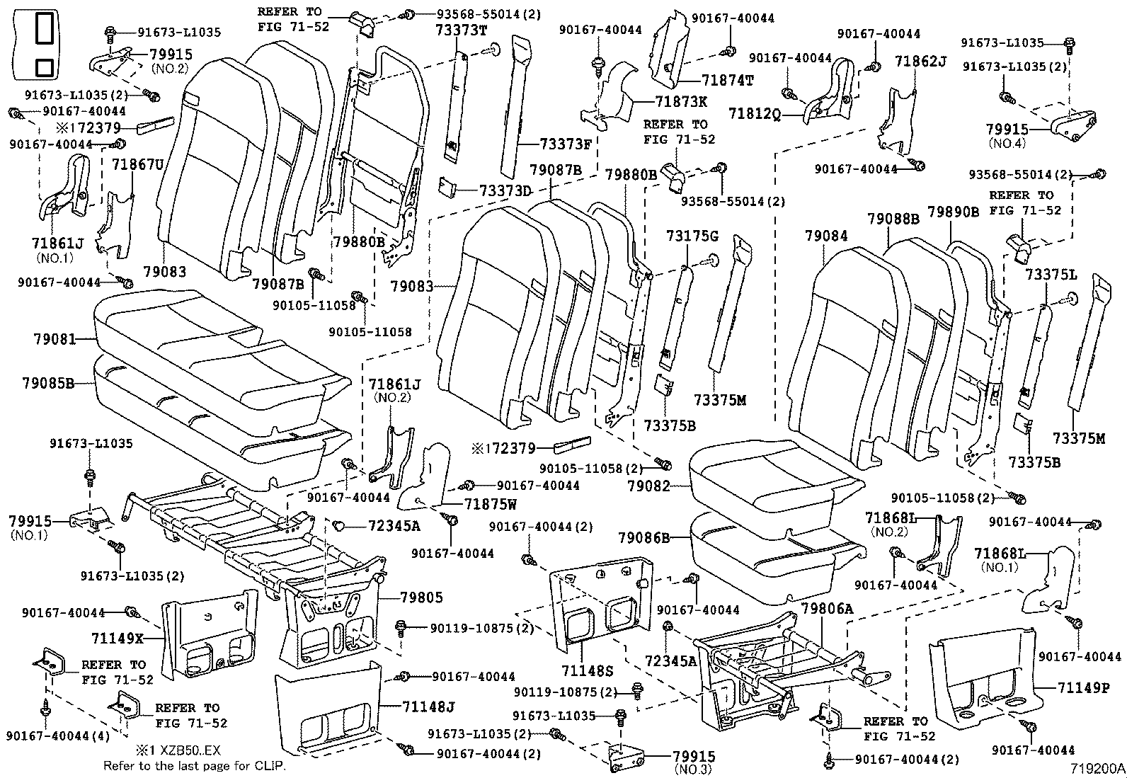 Exploded illustration 719200A