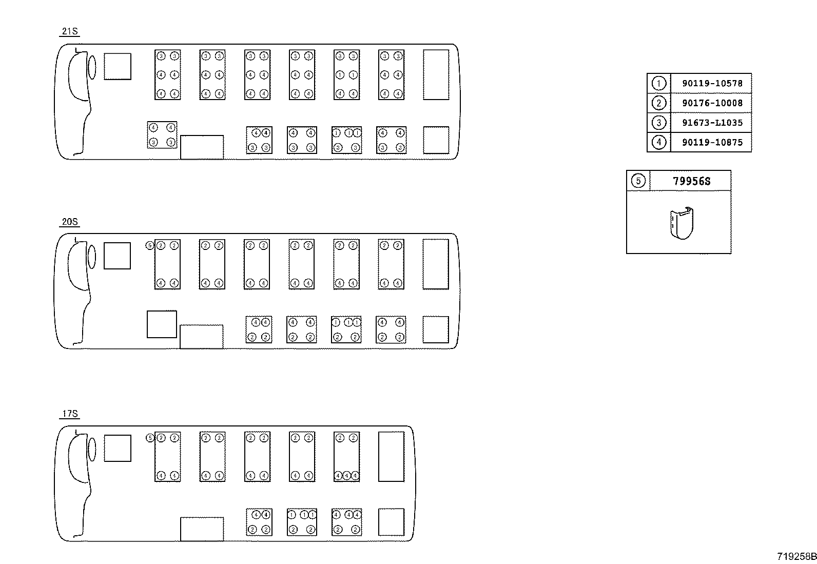 Exploded illustration 719258B