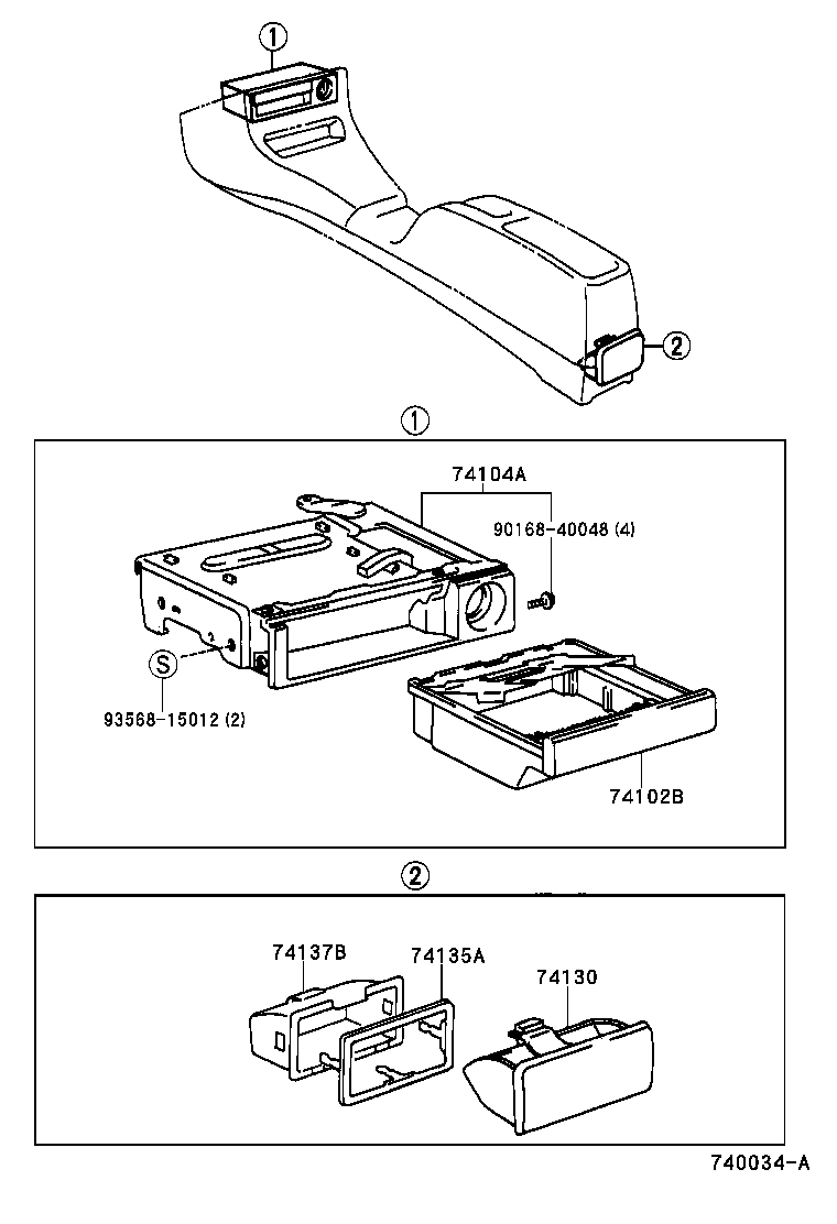 Exploded illustration 740034A