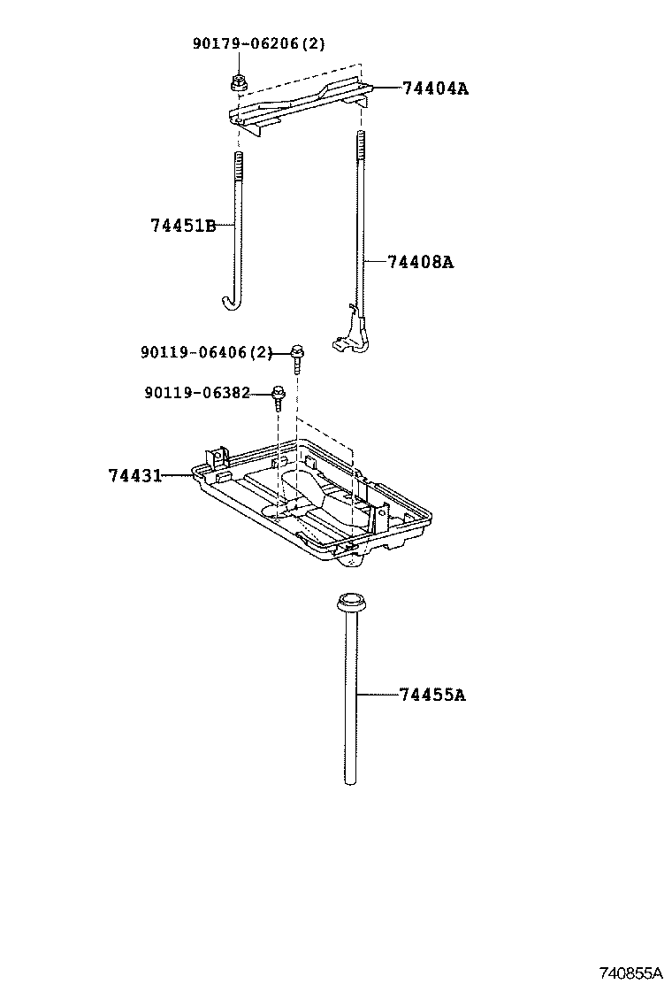 Exploded illustration 740855A