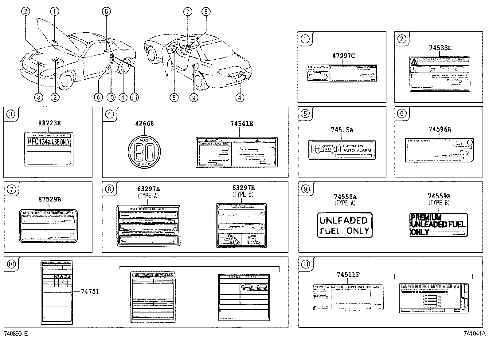 Exploded illustration 741941A