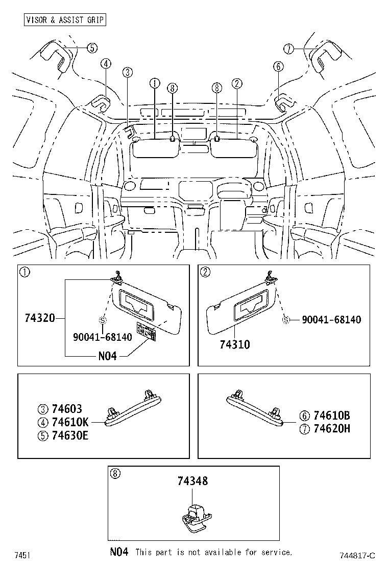 Exploded illustration 744817C