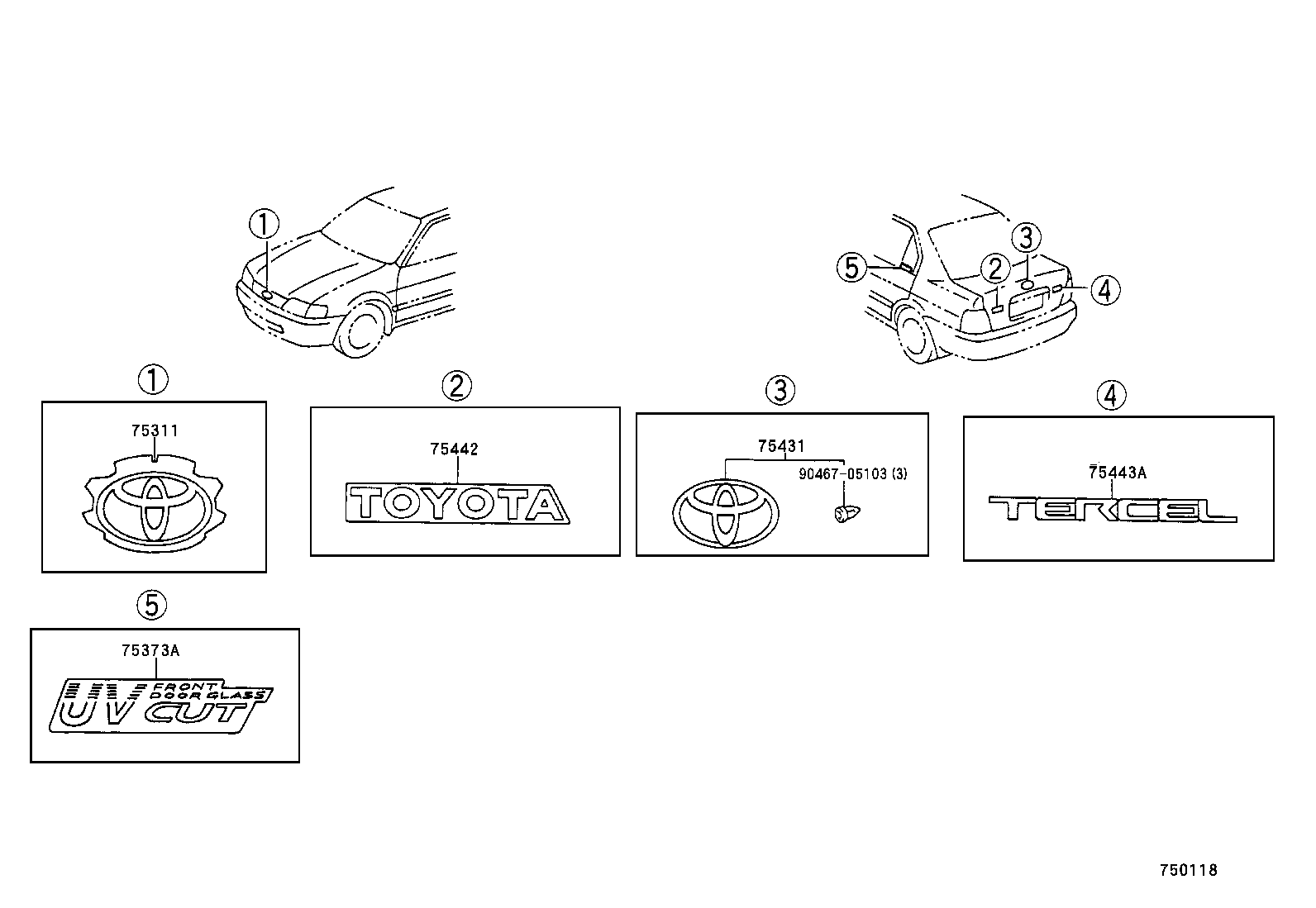 Exploded illustration 750118