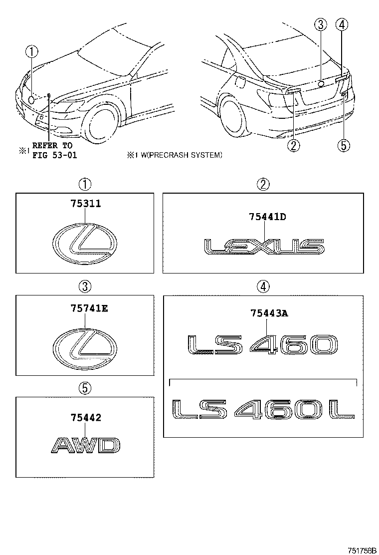 Exploded illustration 751758B