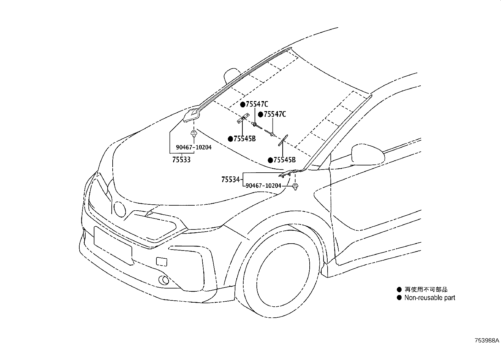 Exploded illustration 753988A