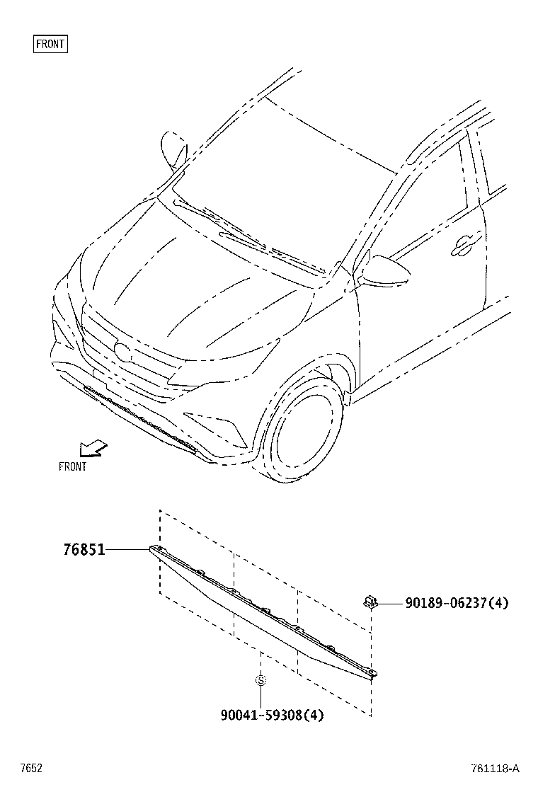 Exploded illustration 761118A