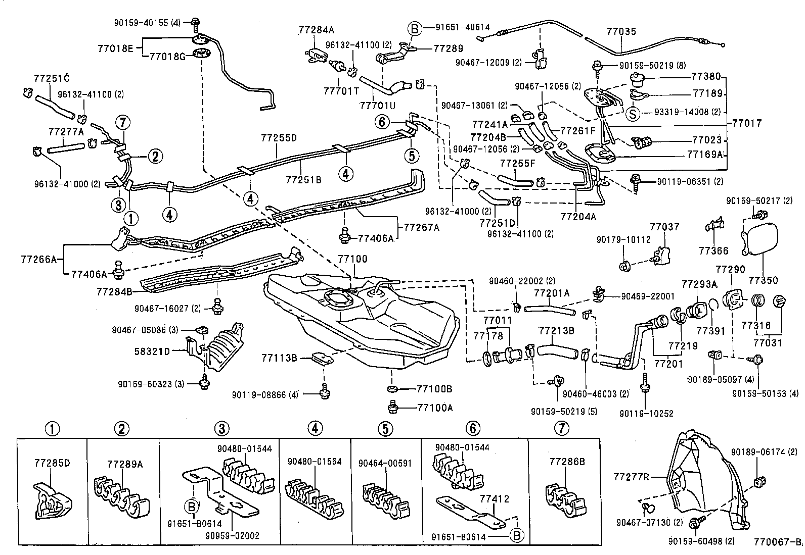 Exploded illustration 770067B