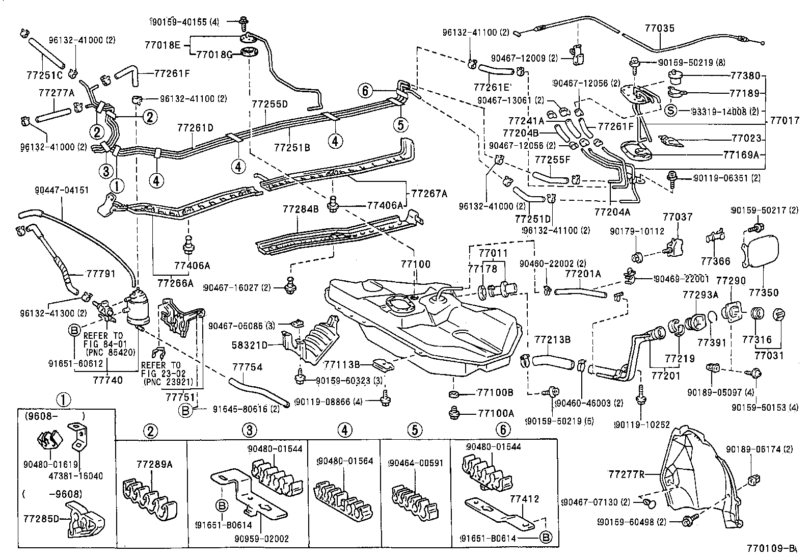Exploded illustration 770109B