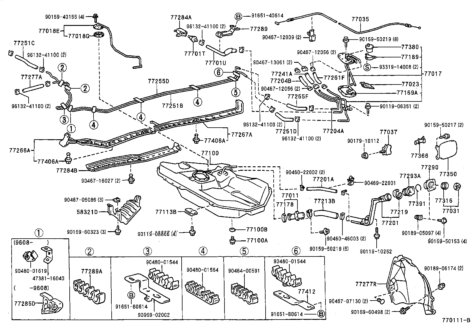 Exploded illustration 770111B