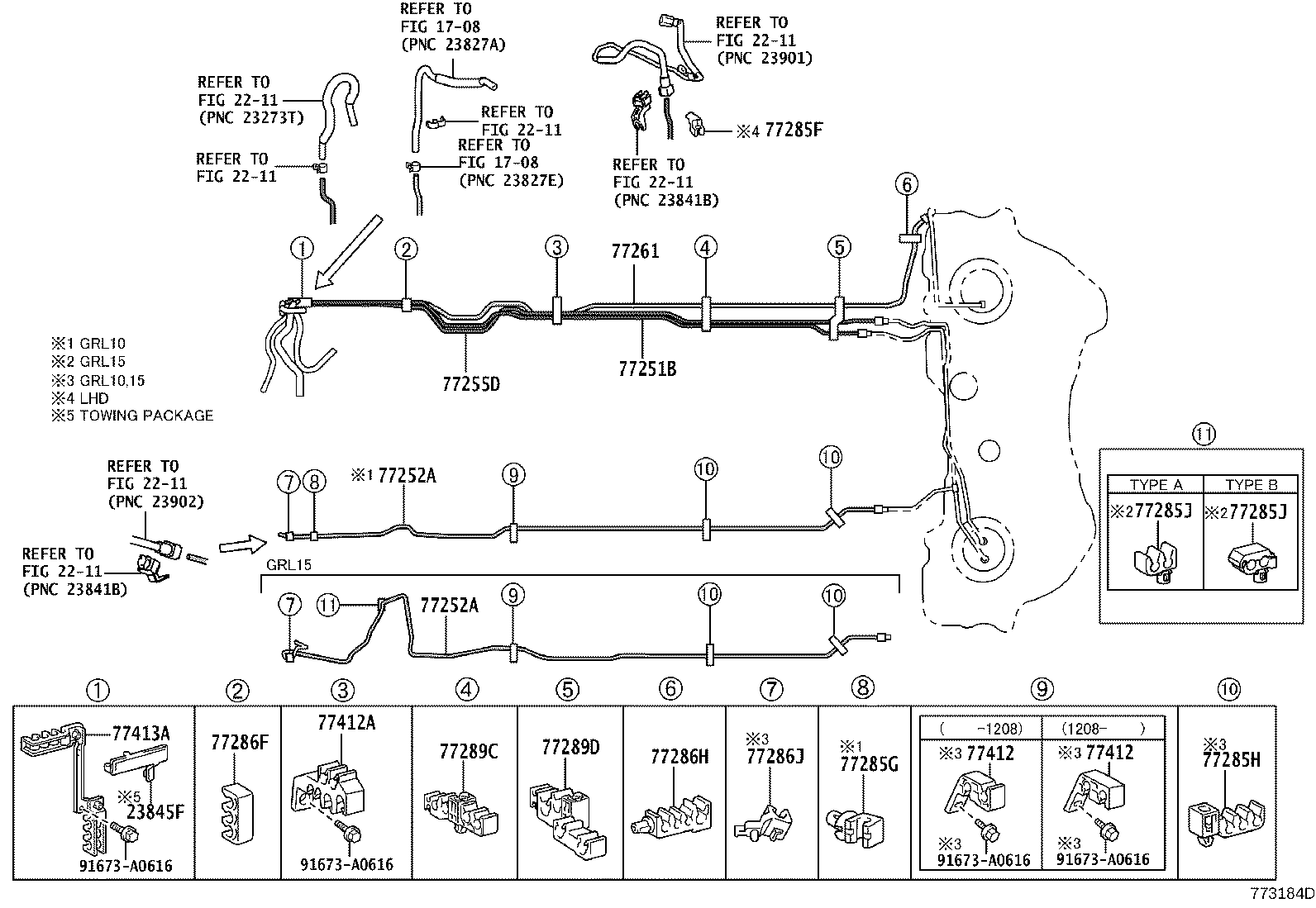 Exploded illustration 773184D