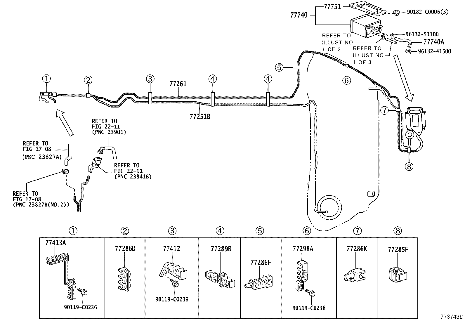 Exploded illustration 773743D
