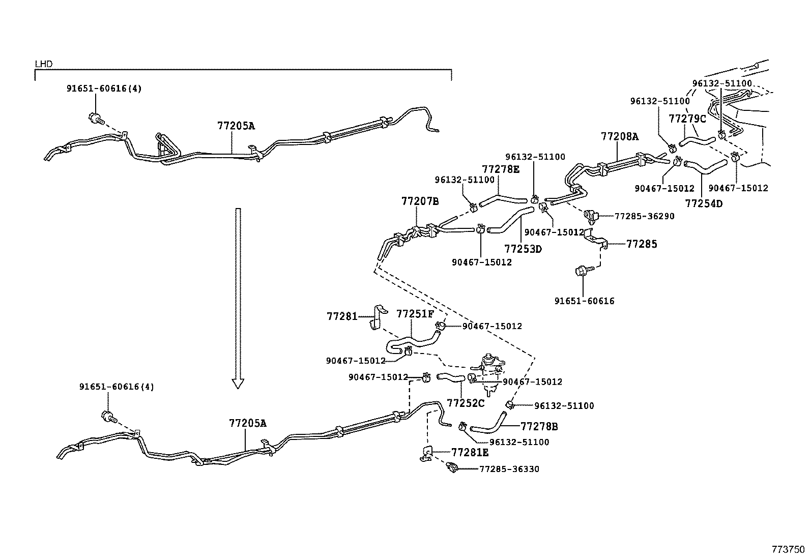 Exploded illustration 773750