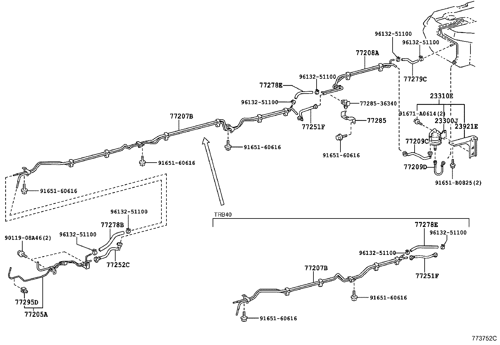 Exploded illustration 773752C