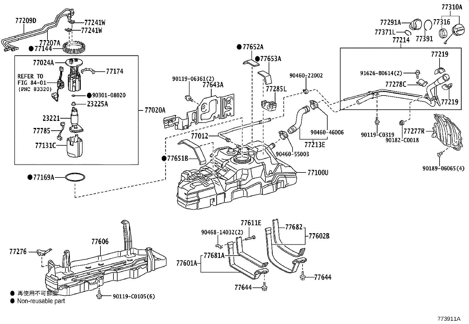 Exploded illustration 773911A