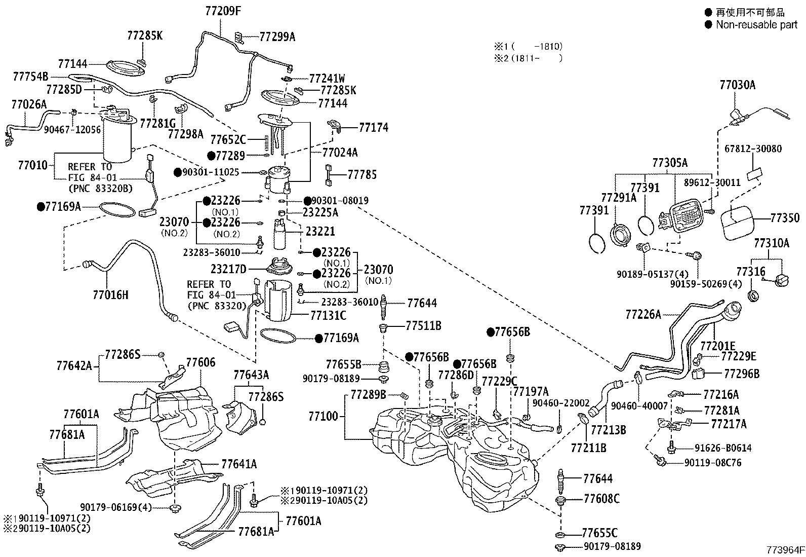 Exploded illustration 773964F