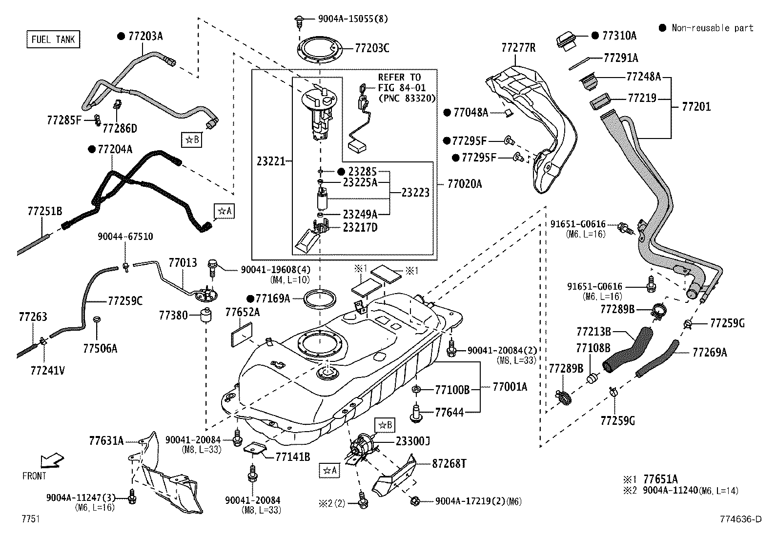 Exploded illustration 774636D