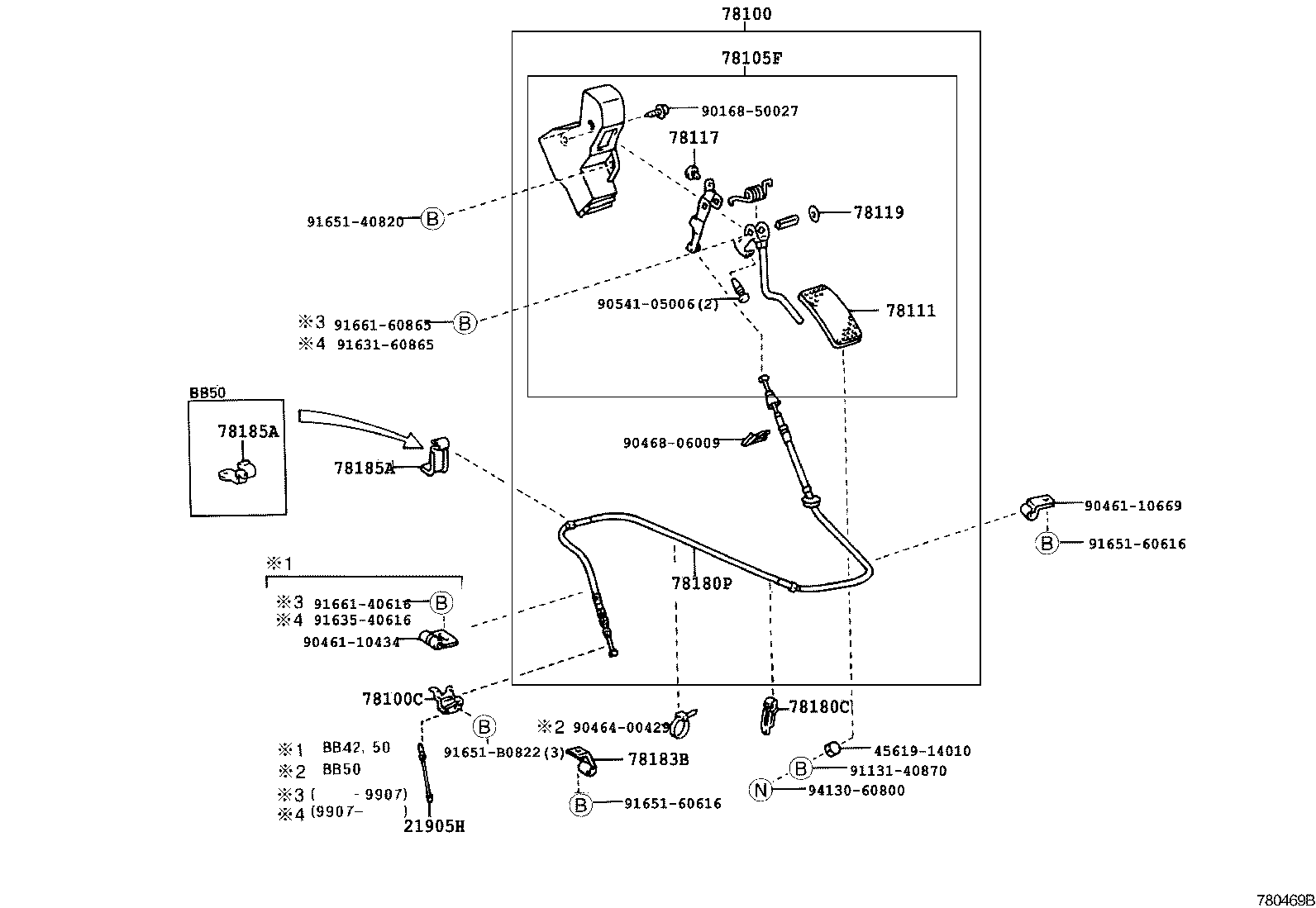 Exploded illustration 780469B