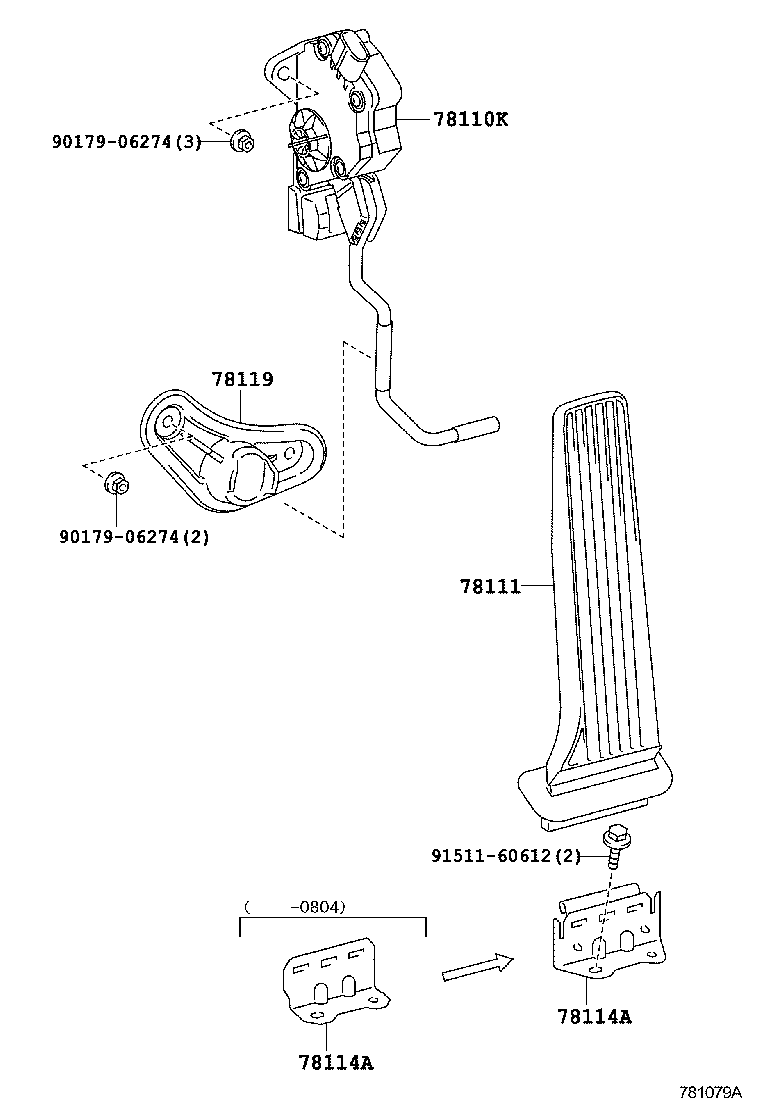Exploded illustration 781079A