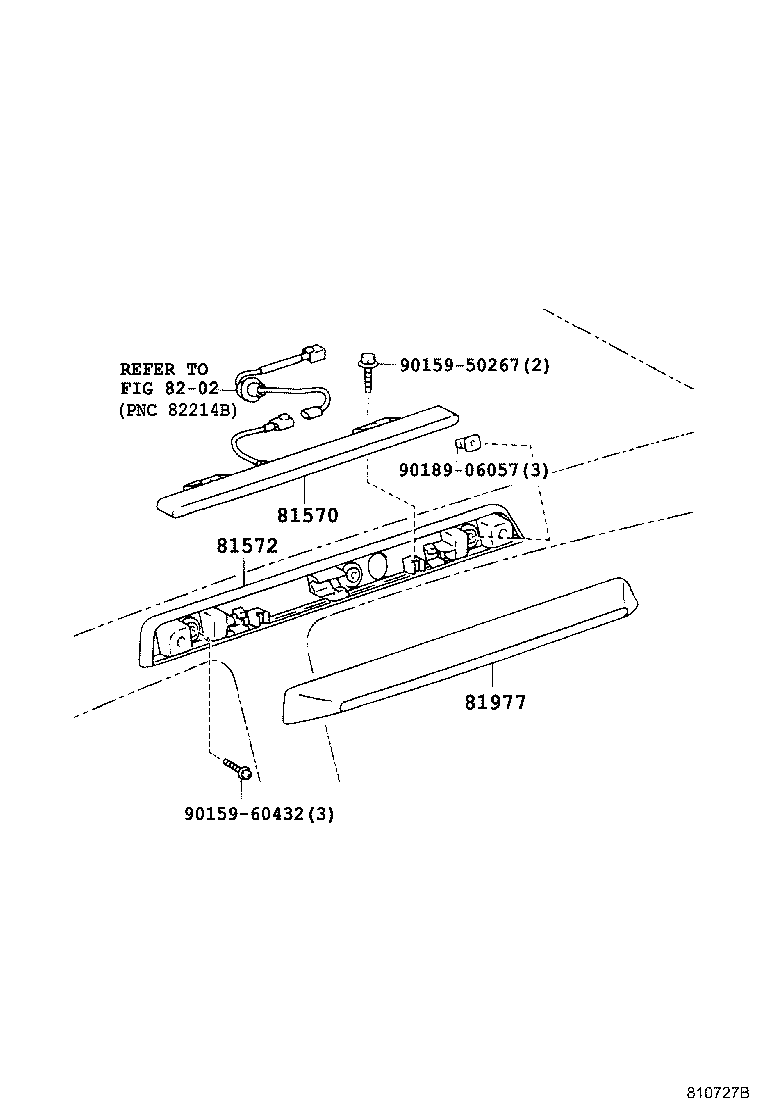 Exploded illustration 810727B