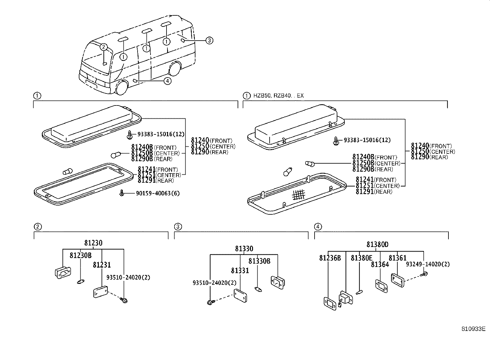 Exploded illustration 810933E