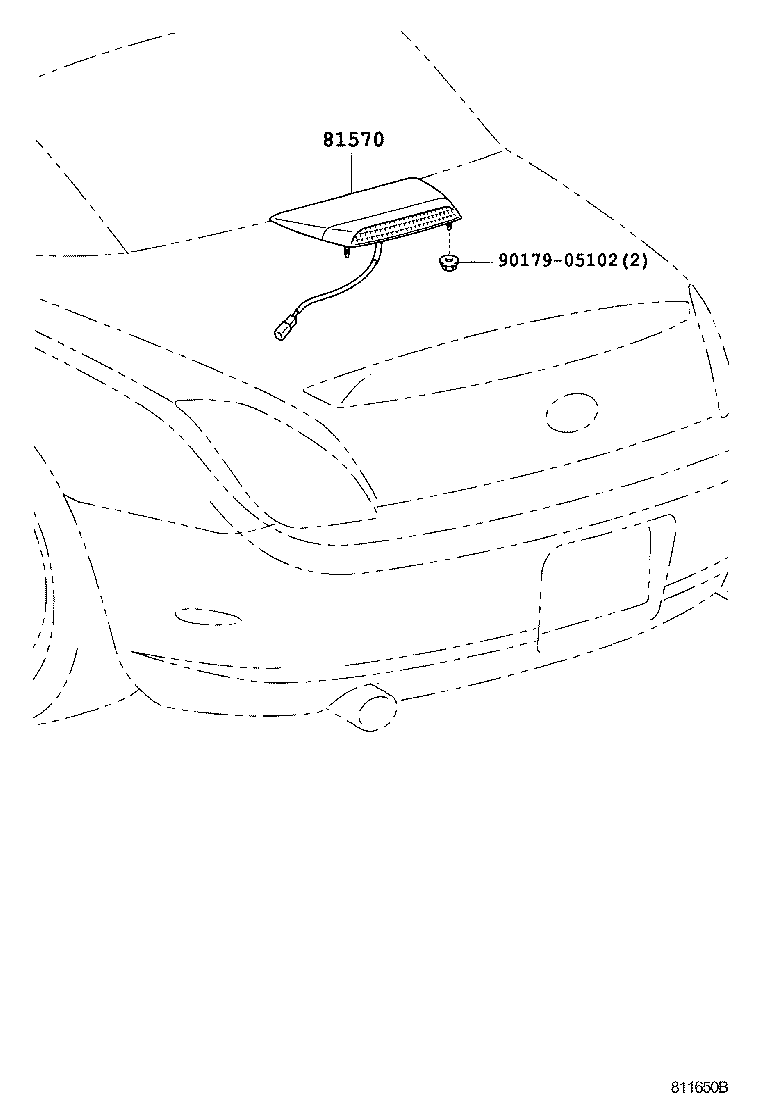 Exploded illustration 811650B