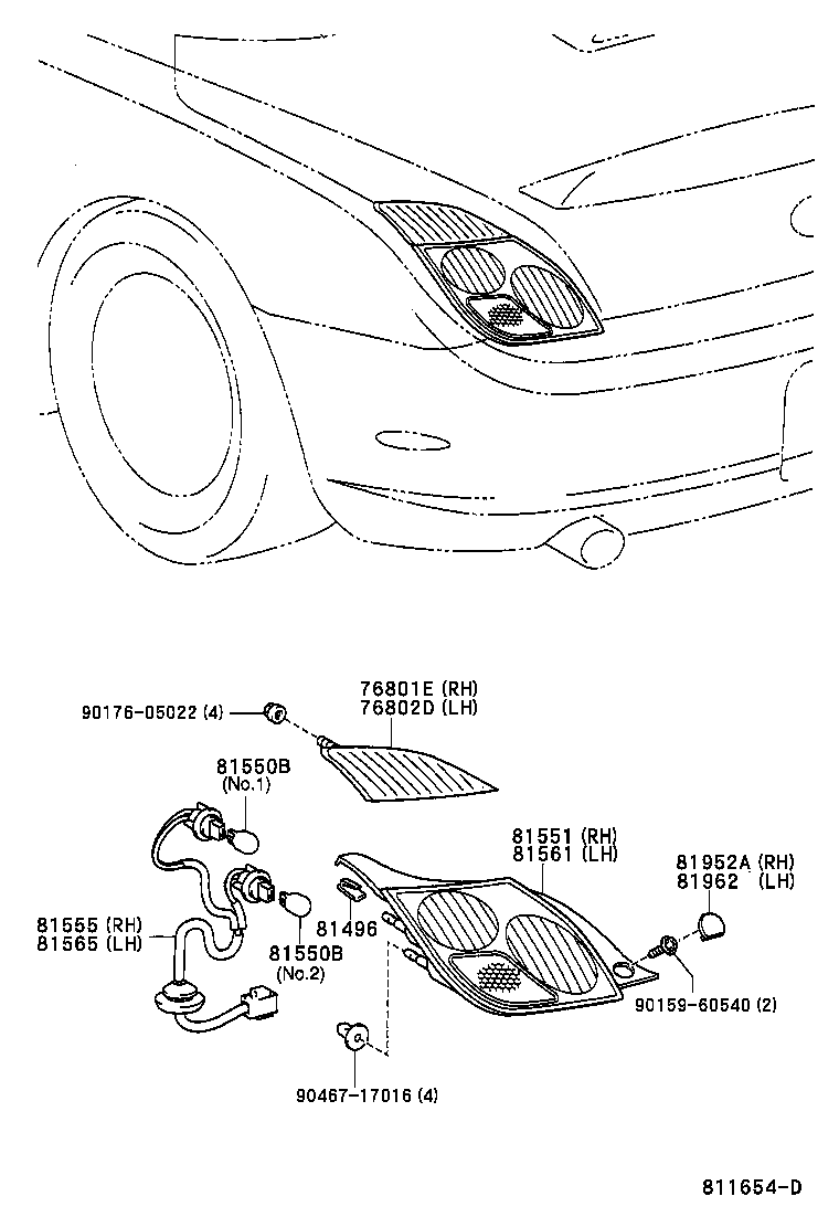 Exploded illustration 811654D