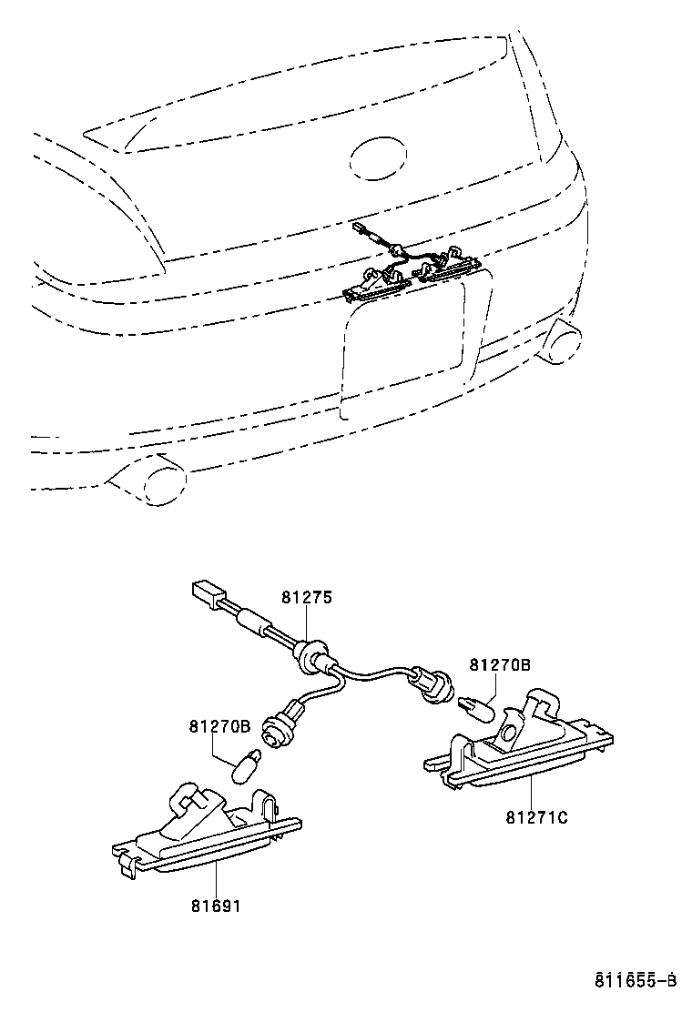 Exploded illustration 811655B