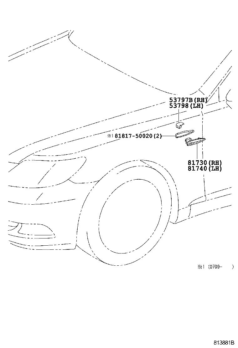 Exploded illustration 813881B