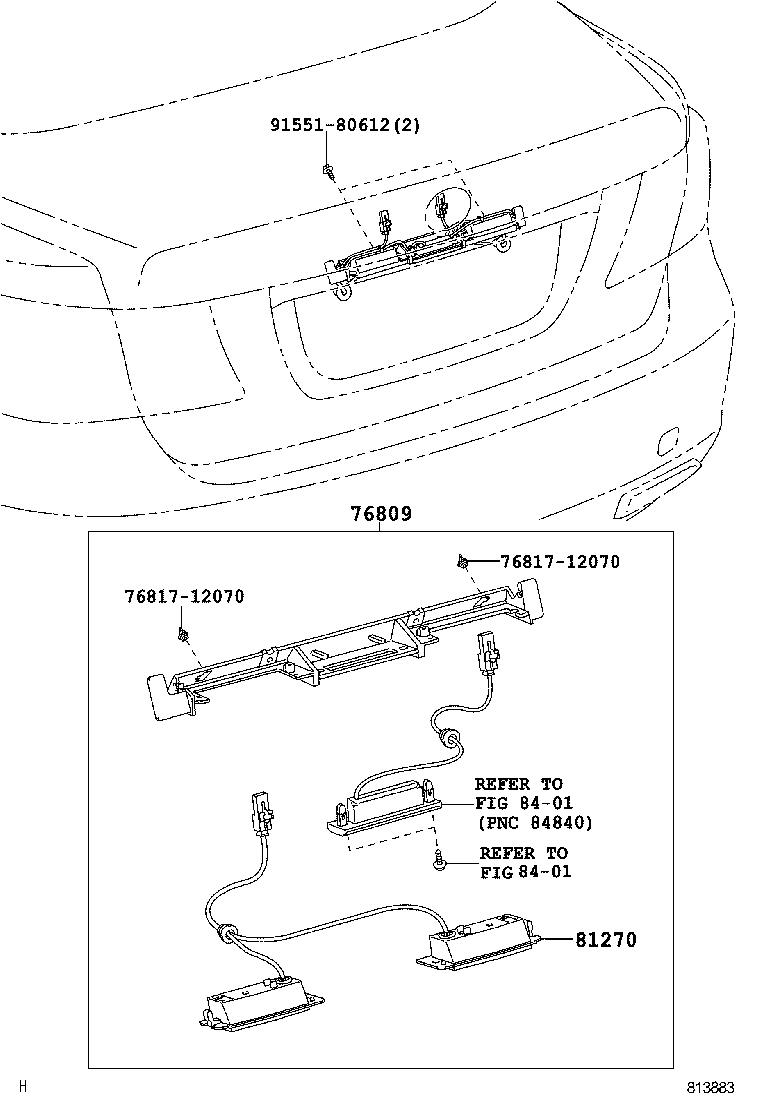 Exploded illustration 813883C