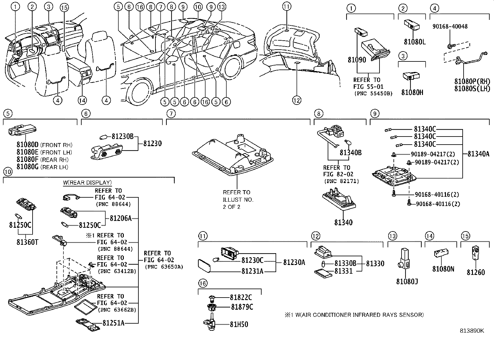 Exploded illustration 813890K