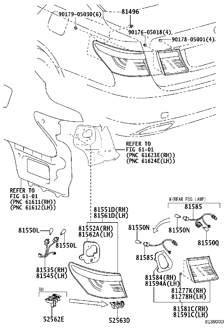 Exploded illustration 813900D
