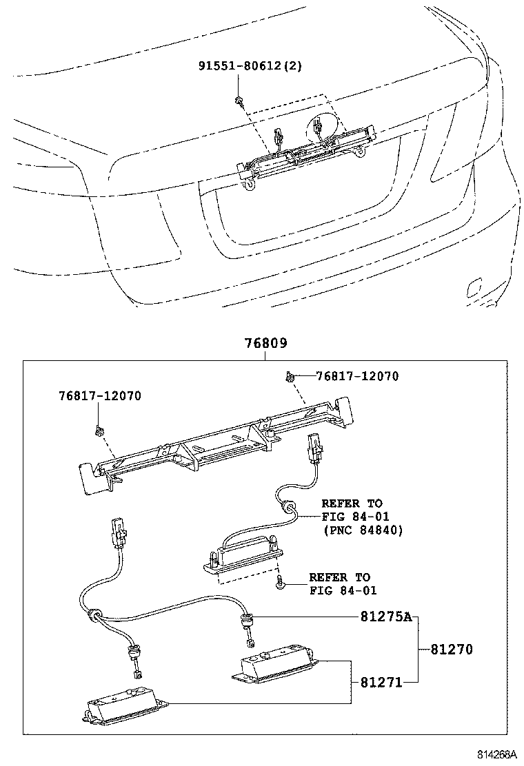 Exploded illustration 814268A