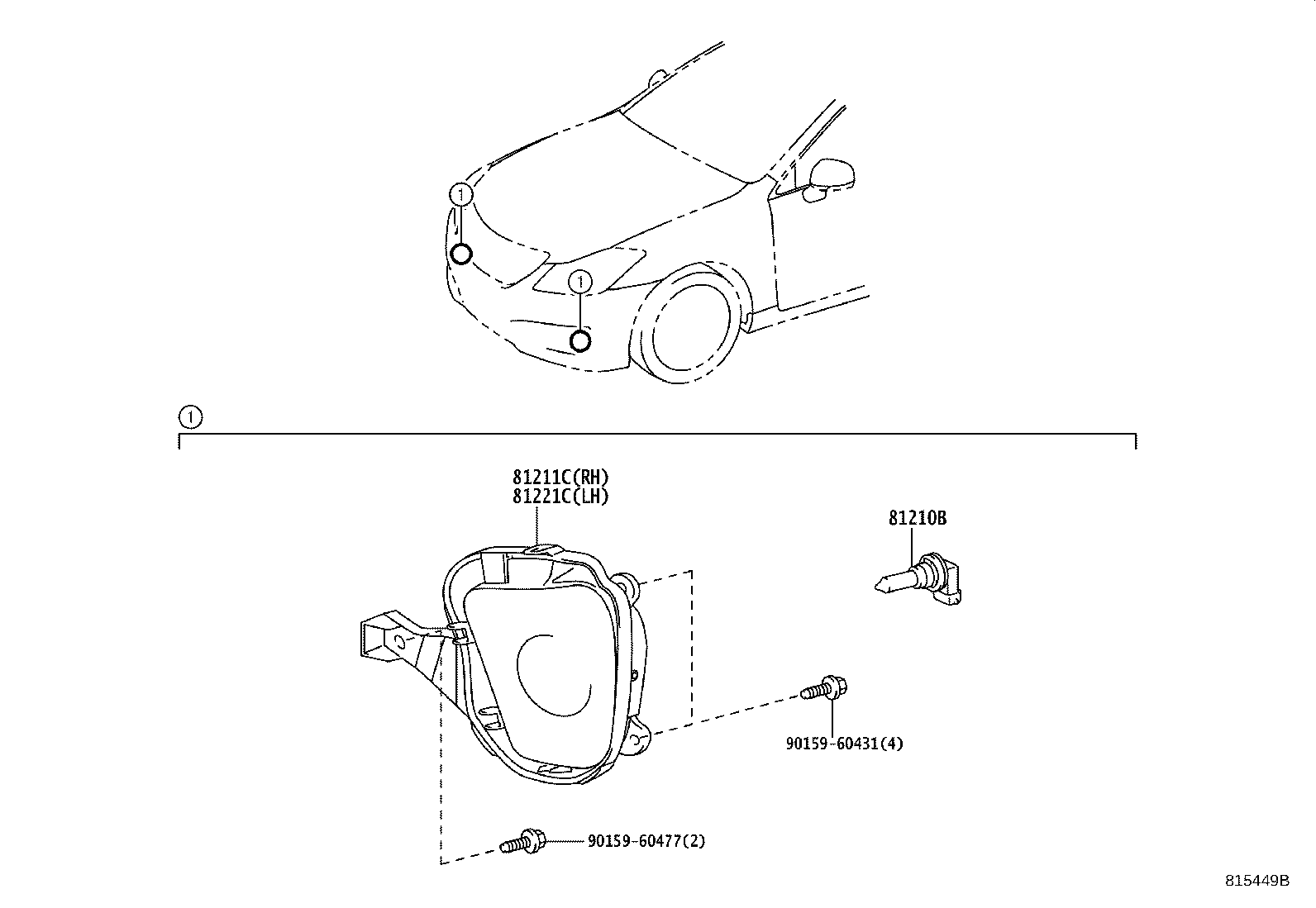 Exploded illustration 815449B