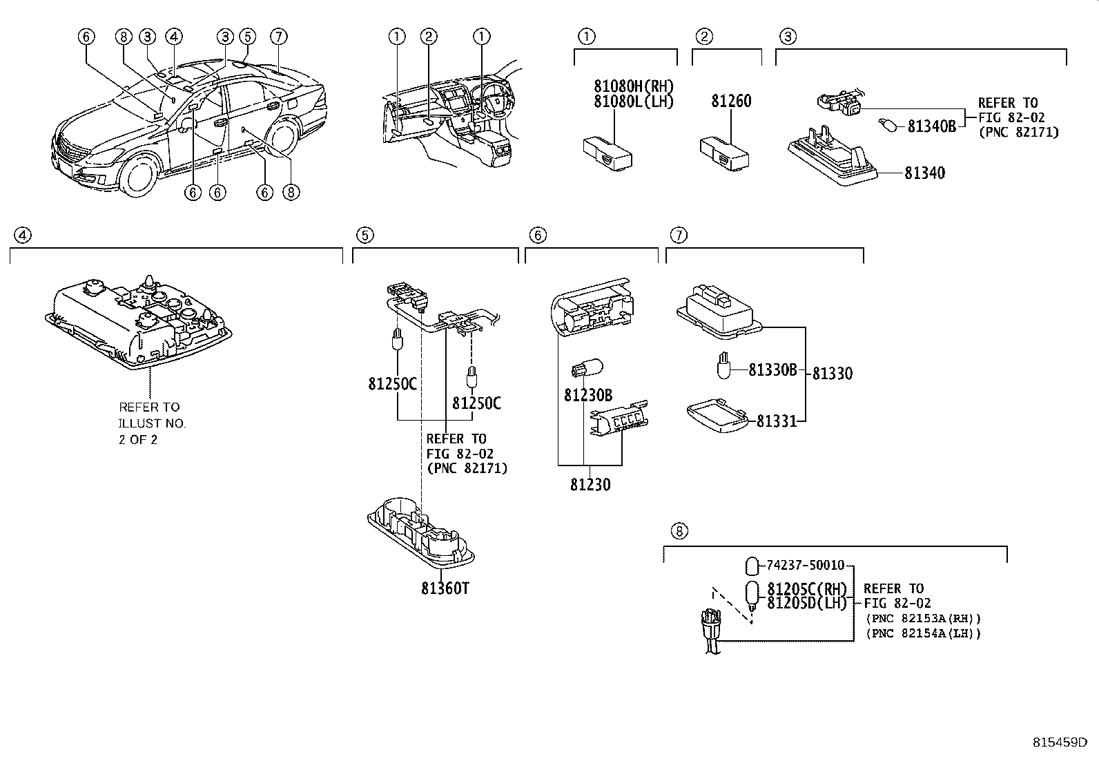 Exploded illustration 815459D