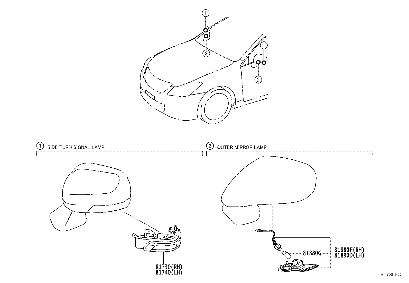 Exploded illustration 817306C