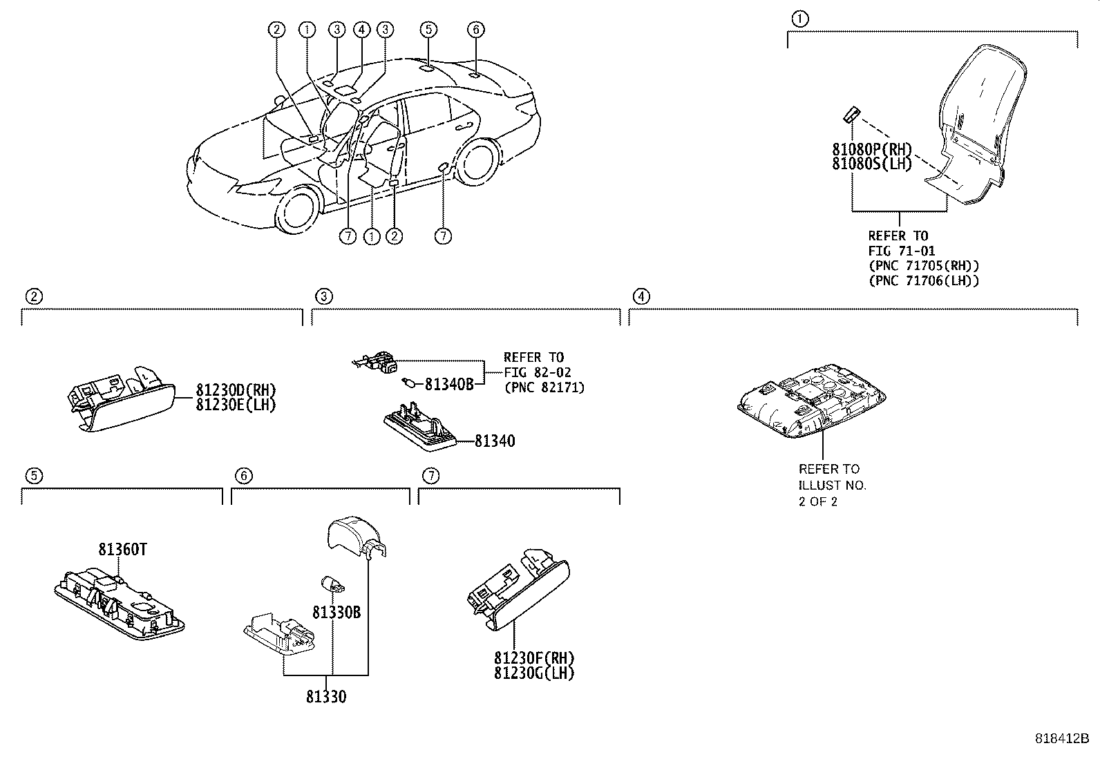 Exploded illustration 818412B