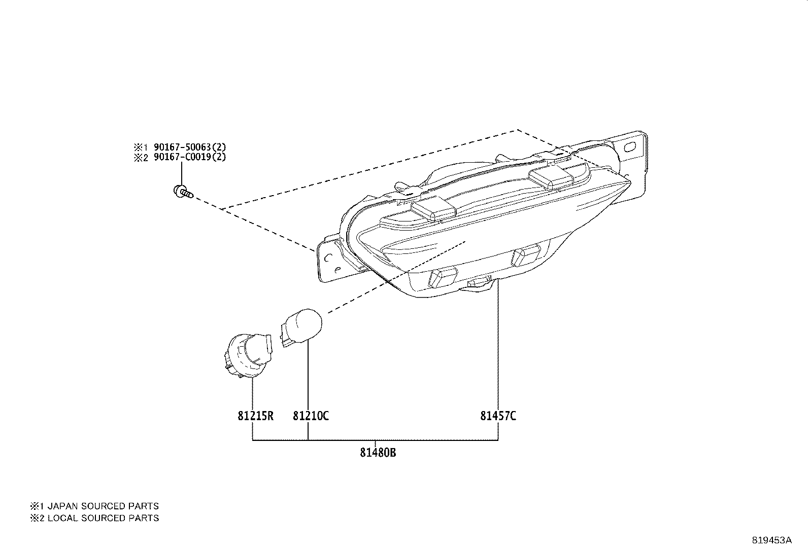 Exploded illustration 819453A