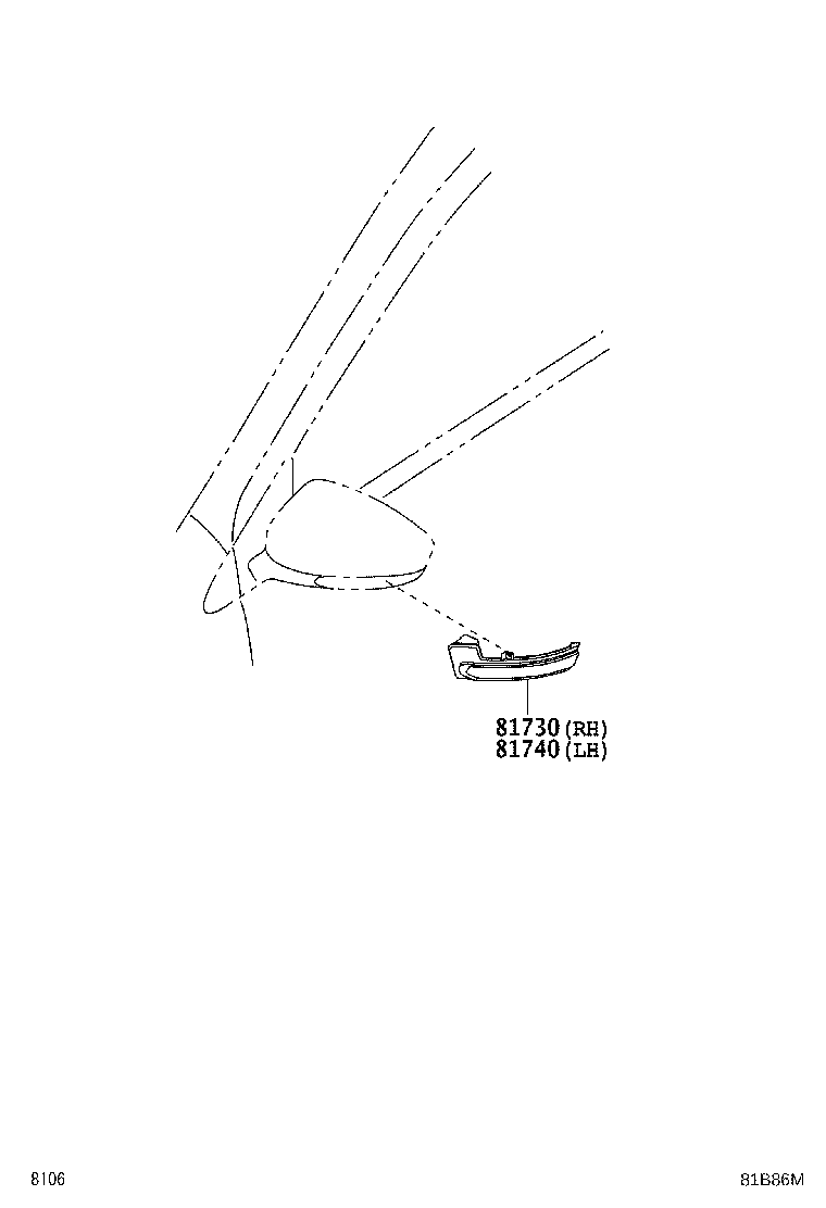 Exploded illustration 81B86M