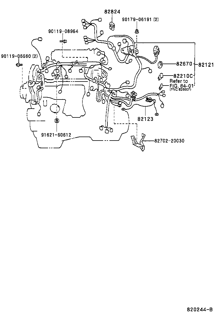 Exploded illustration 820244B