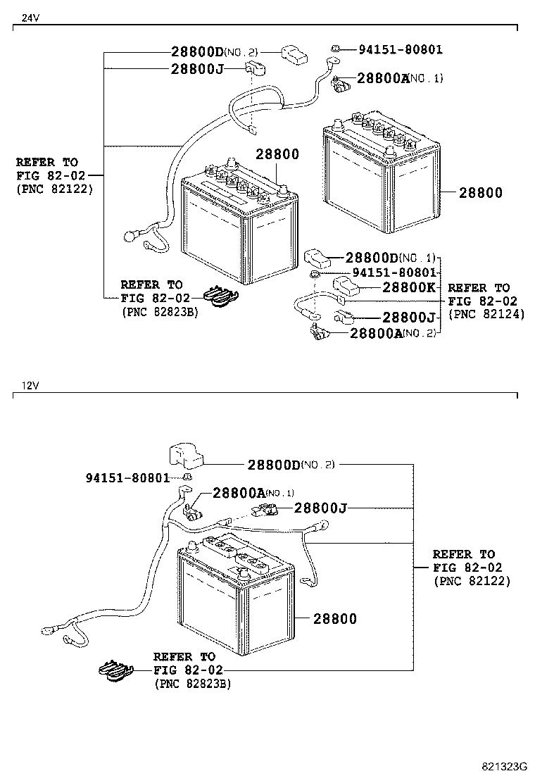 Exploded illustration 821323G