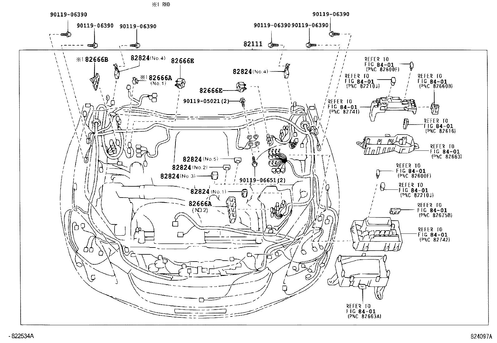 Exploded illustration 824097A