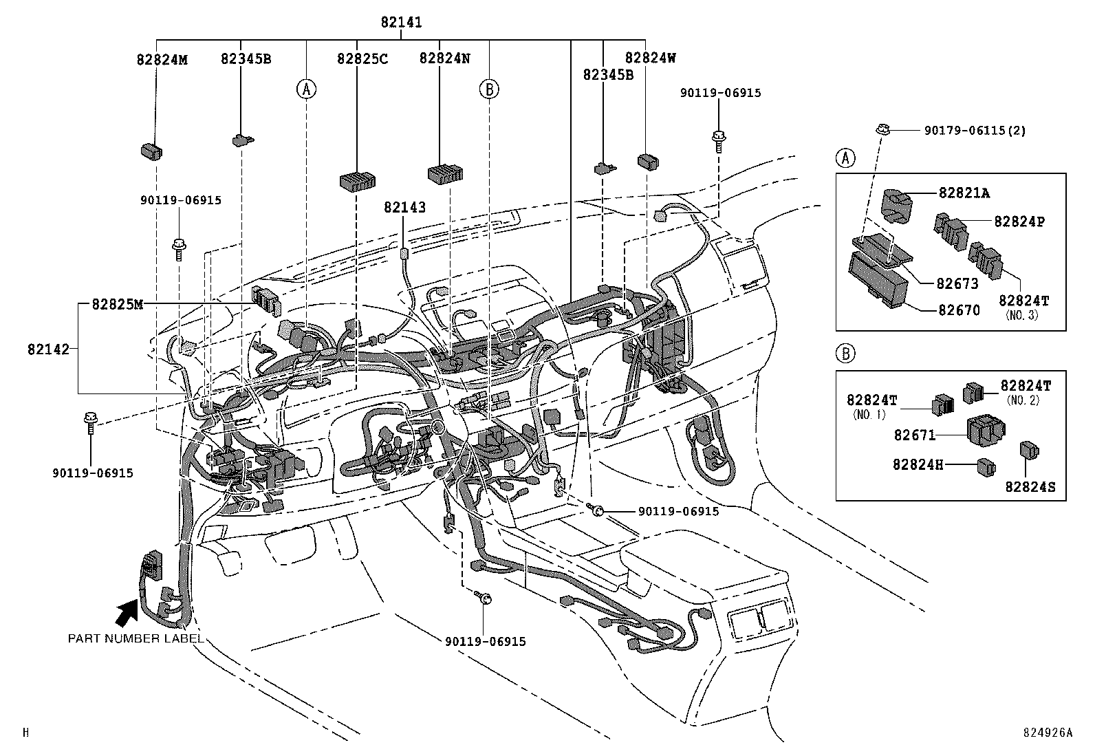 Exploded illustration 824926A